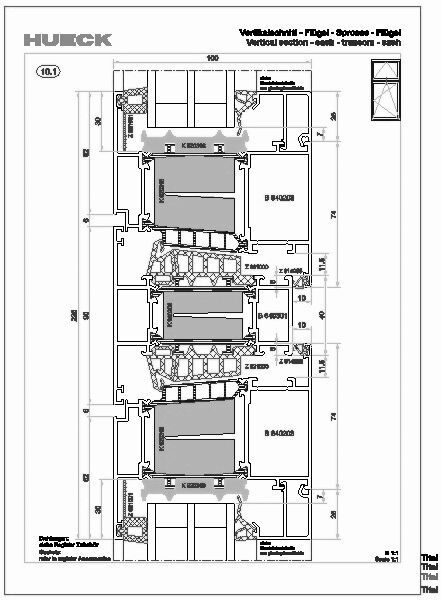 WICONA - Schnittpunkte HUECK Lambda WS 090 WICONA - Schnittpunkte HUECK Lambda WS 090