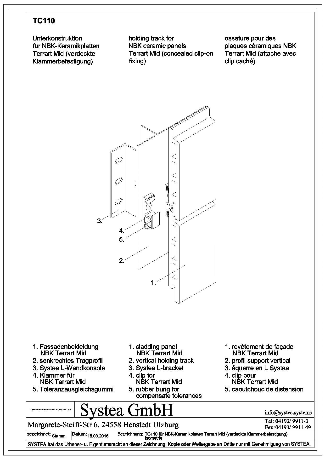 SYSTEA - 11_03_TC110 für NBK-Keramikplatten Mid