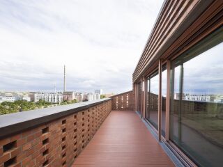 Monochromes Wahrzeichen in Berlin