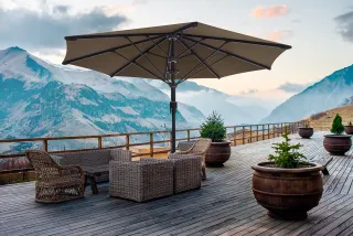 Wind- und Wetterfeste Sonnenschirme Wind- und Wetterfeste Sonnenschirme