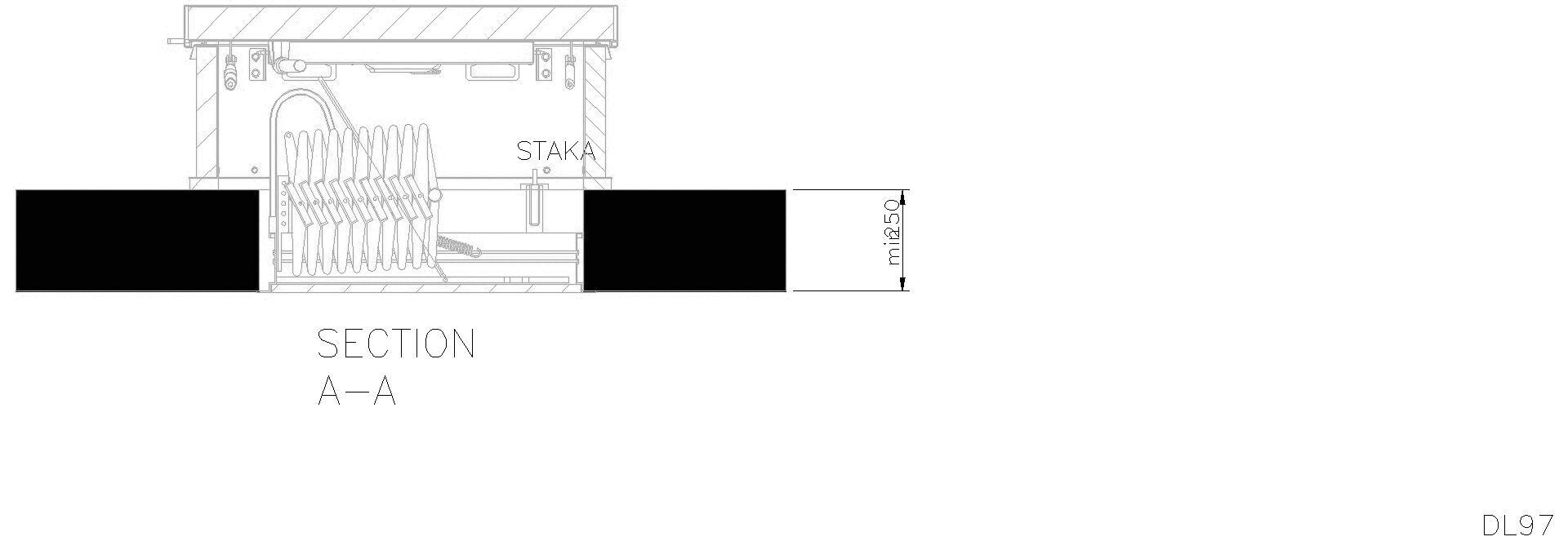 Staka - Flachdachausstieg DL97 mit Scherentreppe
