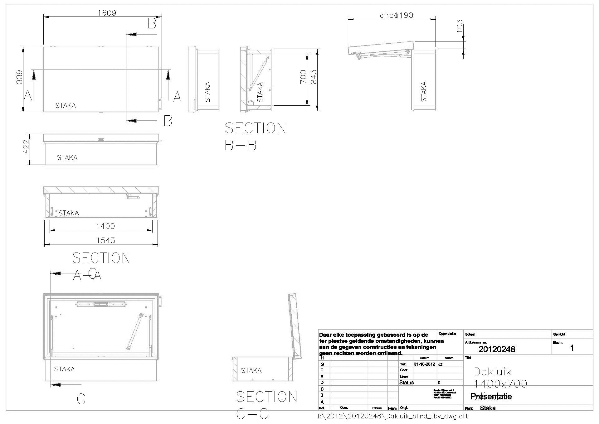 Flachdachausstieg DL147