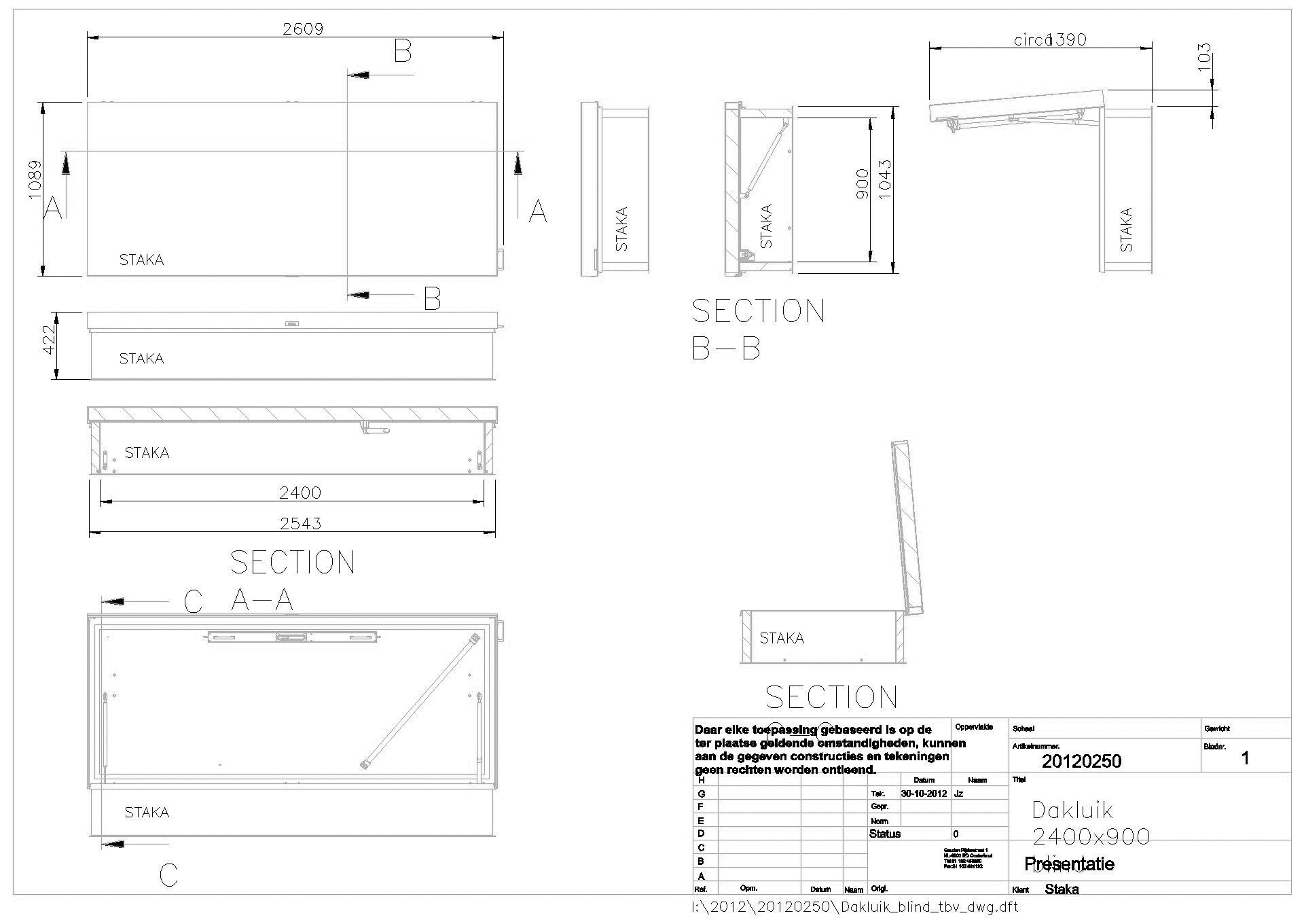 Staka - Flachdachausstieg DL249