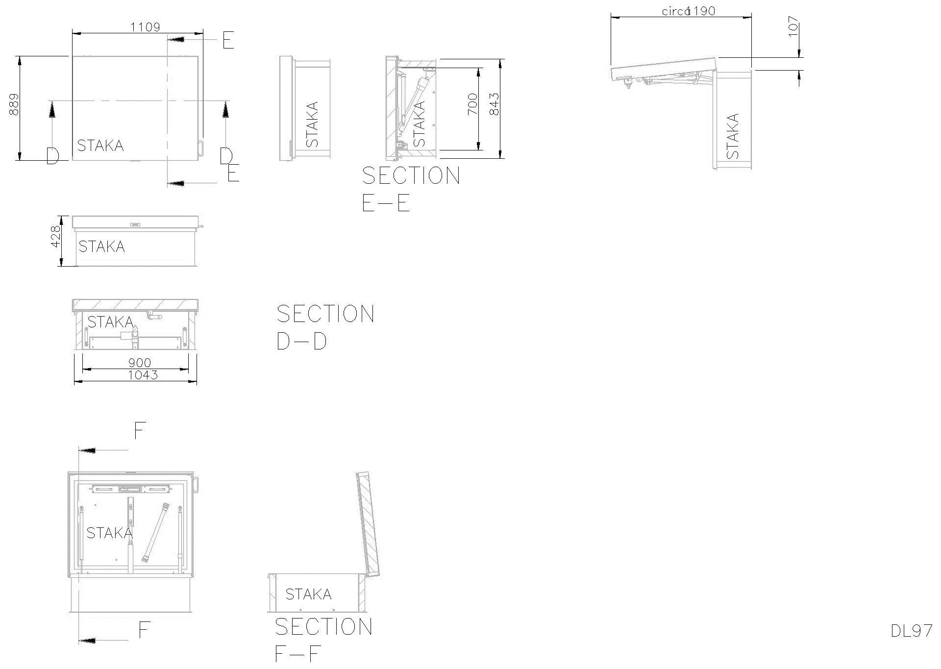 Staka - Flachdachausstieg DL97 elektrisch