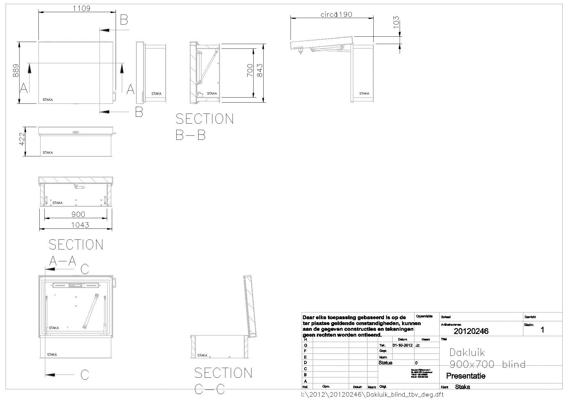 Staka - Flachdachausstieg DL97