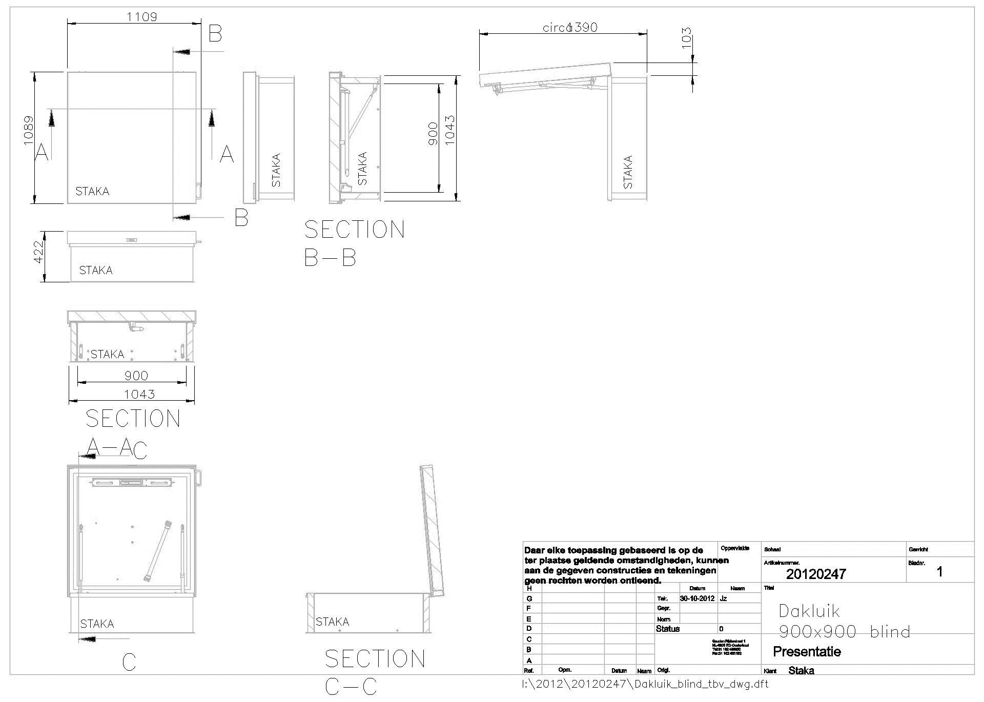 Staka - Flachdachausstieg DL99