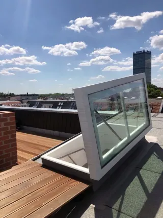 Flachdachausstiege mit Glas: Staka Flachdachausstiege mit Glas: Staka