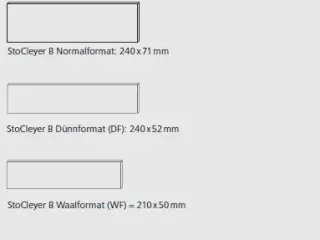 StoCleyer B Für Dämmsysteme optimierte Flachverblender StoCleyer B Für Dämmsysteme optimierte Flachverblender