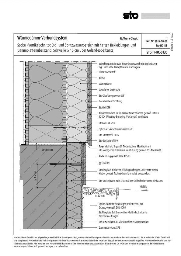 Sto - StoTherm Classic - Harte Bekleidungen - Holzrahmenbau