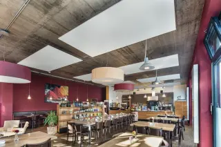 Schallabsorbierende Deckensegel  StoSilent Modular Schallabsorbierende Deckensegel  StoSilent Modular