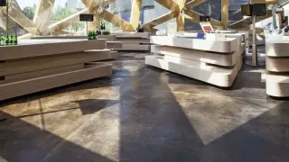 Acid Stain Dekorboden mit säurebehandeltem Betoneffekt Acid Stain Dekorboden mit säurebehandeltem Betoneffekt