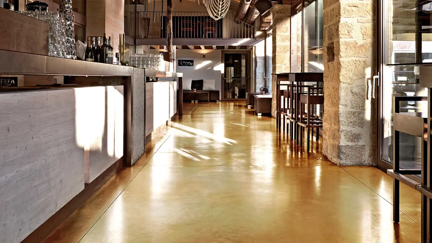 Acid Stain Dekorboden mit säurebehandeltem Betoneffekt Acid Stain Dekorboden mit säurebehandeltem Betoneffekt