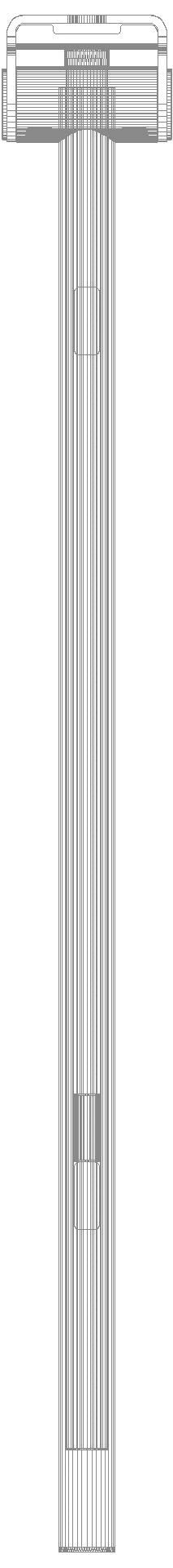 HEWI SK-Griff Duo (A), li, 900, WC-Spül (Funk), PVD nickel gebü.