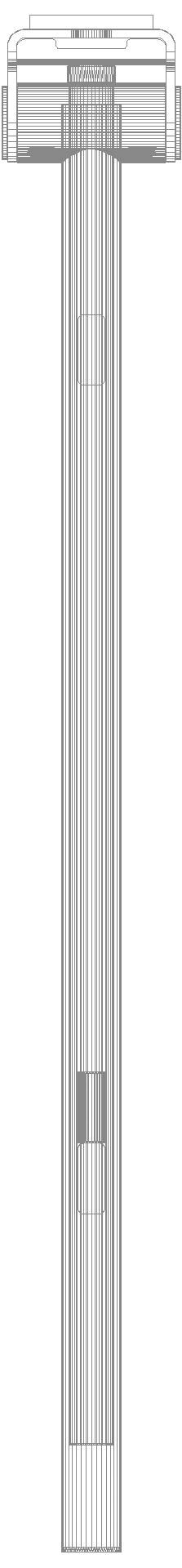 HEWI mob.SK-Griff Duo (A),li,850,WC-Spül (Funk),PVD schwarzchr glzd