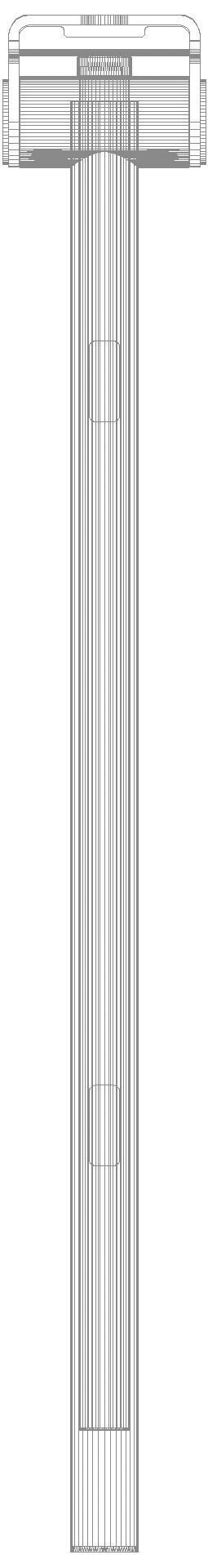 HEWI Heinrich Wilke - HEWI Stützklappgriff Duo (A), L:750mm, PVD nickel gebü.