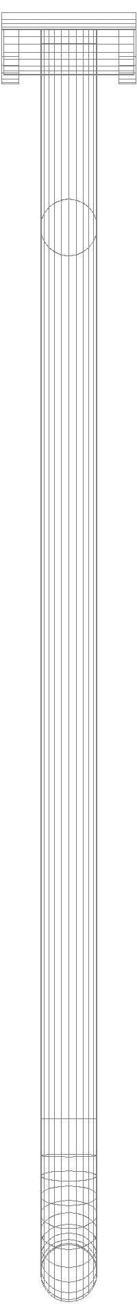 HEWI Stützklappgriff Ser 801, L:750mm, Stahlkern anthrazgr