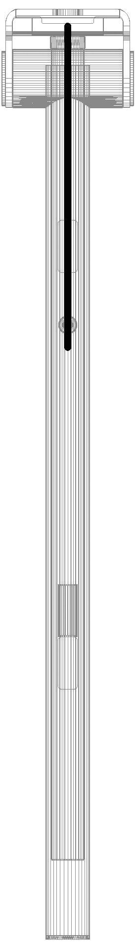 HEWI SK-Griff Duo (A), re, 700, WC-Spül (E-Ausf.),plvb weiß tiefmatt