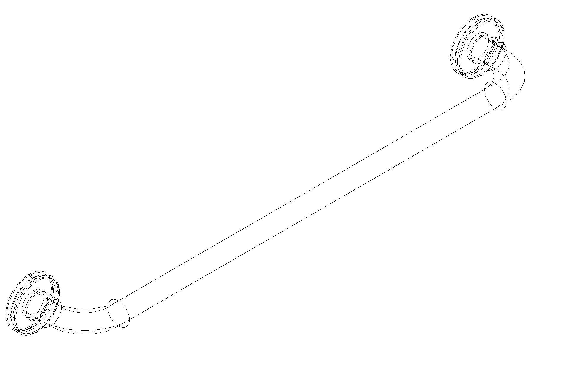 HEWI Badetuchhalter Ser 477, AM:570mm, antimikrobielle Ausrüstung signalweiß
