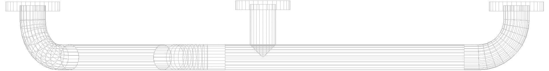 HEWI Winkelgriff Ser 805, Edelstahl, d:33mm, 135Grad Winkel, re