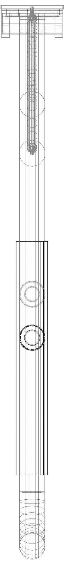 HEWI SK-Griff Ser 801 E-Ausf., FKT/WC-Spül/Armp.,L700 signalweiß