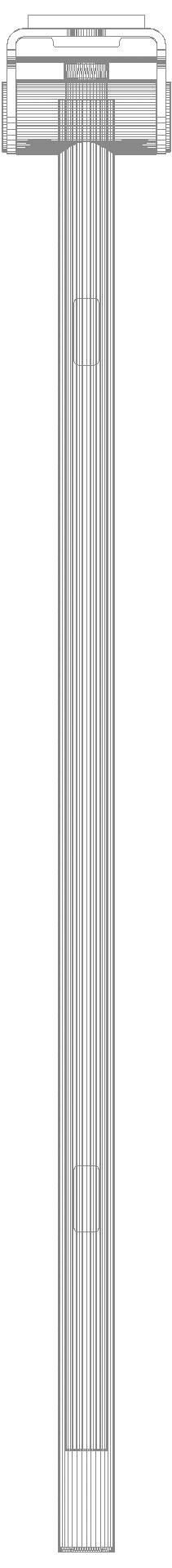 HEWI mob. SK-Griff Duo (A), L:900, pulverbeschichtet weiß tiefmatt