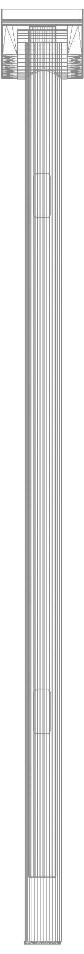 HEWI SK-Griff Duo (B), L:850, pulverbeschichtet dgrau tma