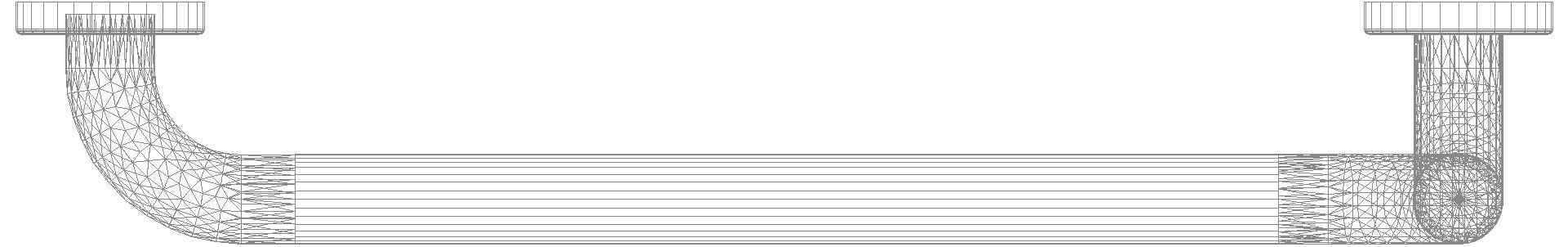 HEWI Winkelgriff Ser 805, Edelstahl, d:33mm, AM:1000mm W:500mm links