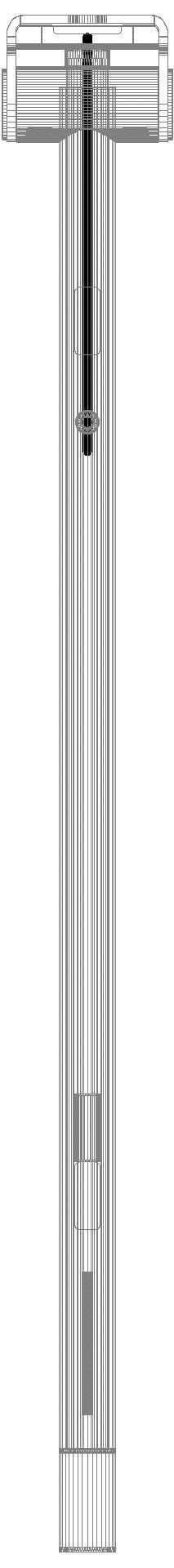 HEWI SK-Griff Duo (A),li,PRH,900,WC- Spül(E-Ausf.),schliff