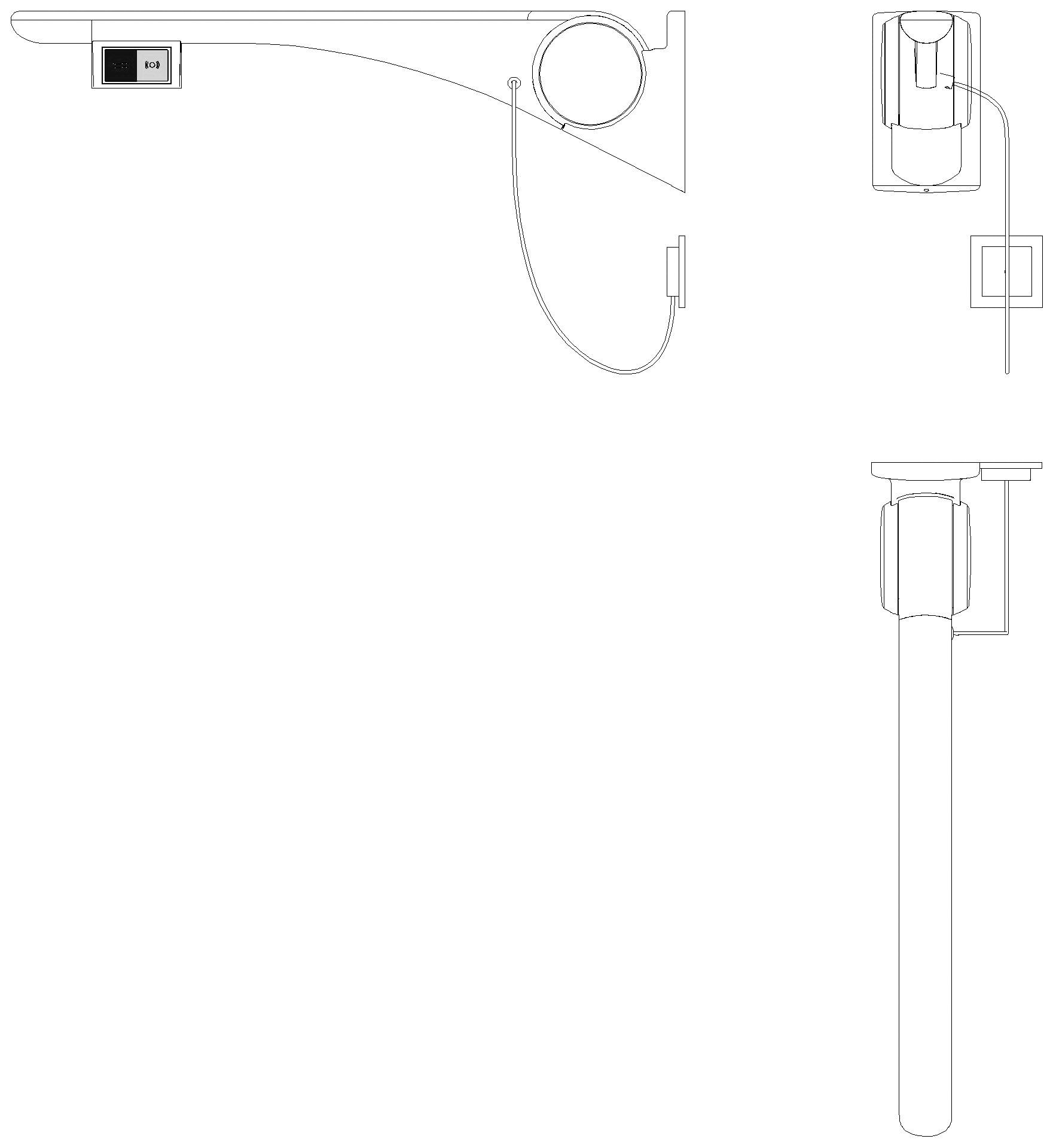 HEWI Stützklappgriff Basic,750 mm,rechts Spül/FT(E-Ausf.) weiß hgl-atm