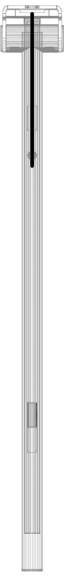 HEWI SK-Griff Duo (A), re, 900, WC-Spül/ FKT(E-Ausf.),schliff