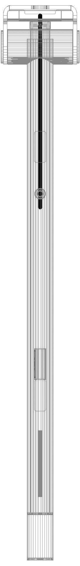 HEWI SK-Griff Duo (A),li,PRH,700,WC- Spül/FKT(E-Ausf.)PVD messing gebü.