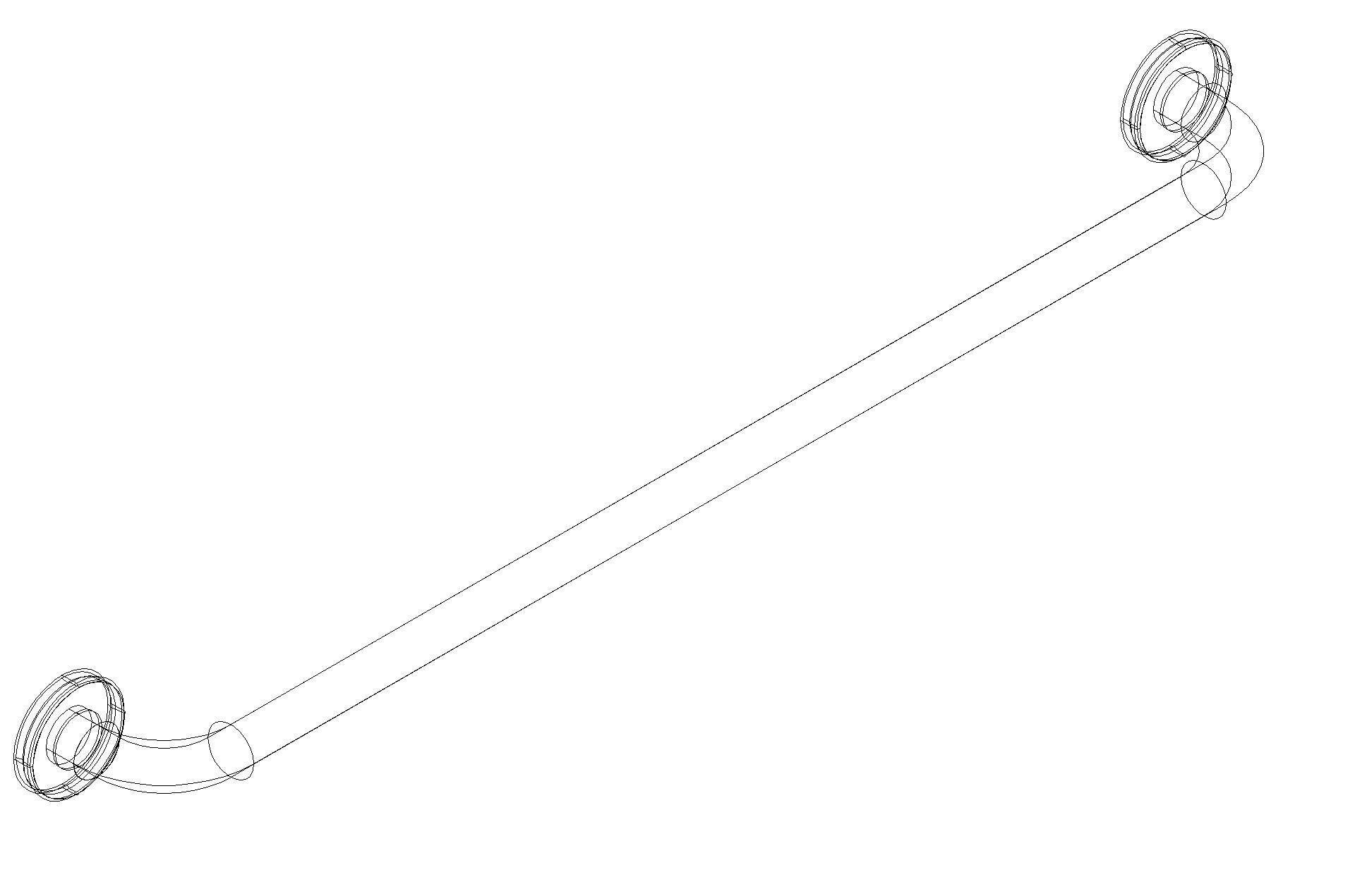 HEWI Badetuchhalter Ser 477,matt,BA1.1, d:33, AM:800 signalweiß