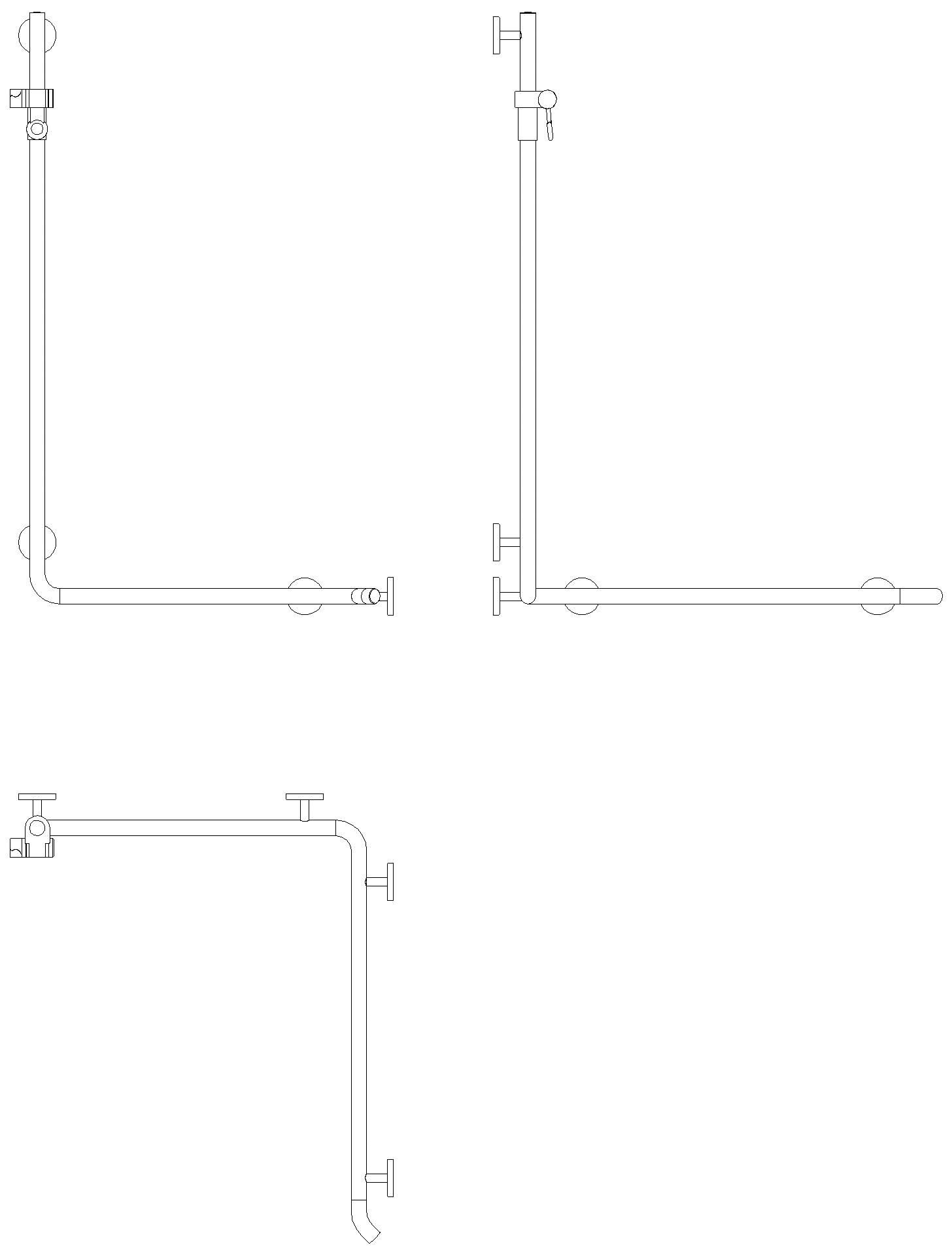 HEWI DUHA m.Br.H.St., AM1:1250, W1:762, W1:962 reinweiß