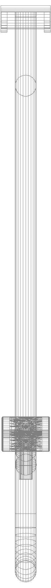 HEWI Stützklappgriff drehb. Ser 801, L:900mm, mit Bodenstütze rubinrot