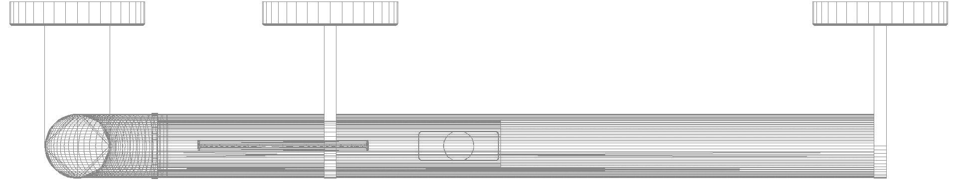 HEWI Winkelgriff, d:32/32, PRH, A1:900, W1:400, re, plvb schw tma