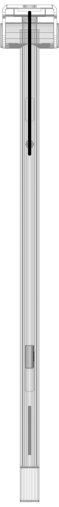 HEWI SK-Griff Duo (A),re,PRH,850,WC- Spül/FKT(E-Ausf.),chr