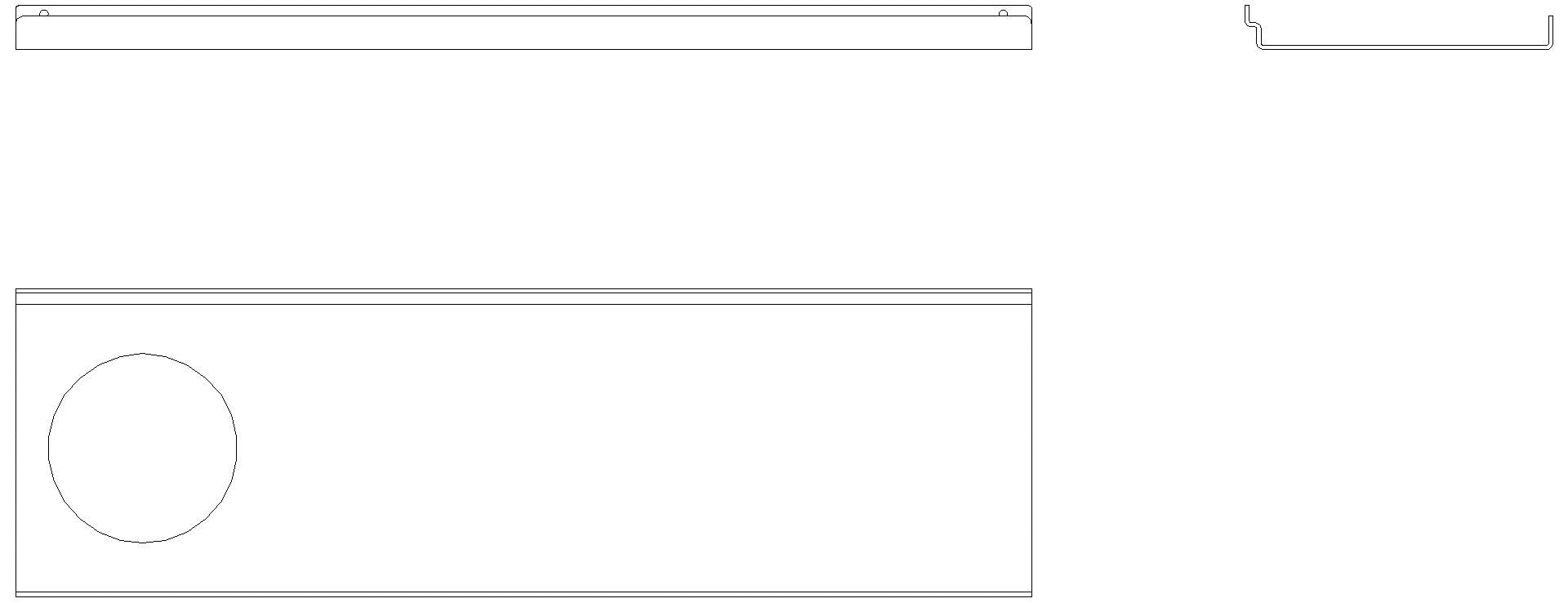 HEWI Ablage Loch links, 360mm, plvb dgrau tma