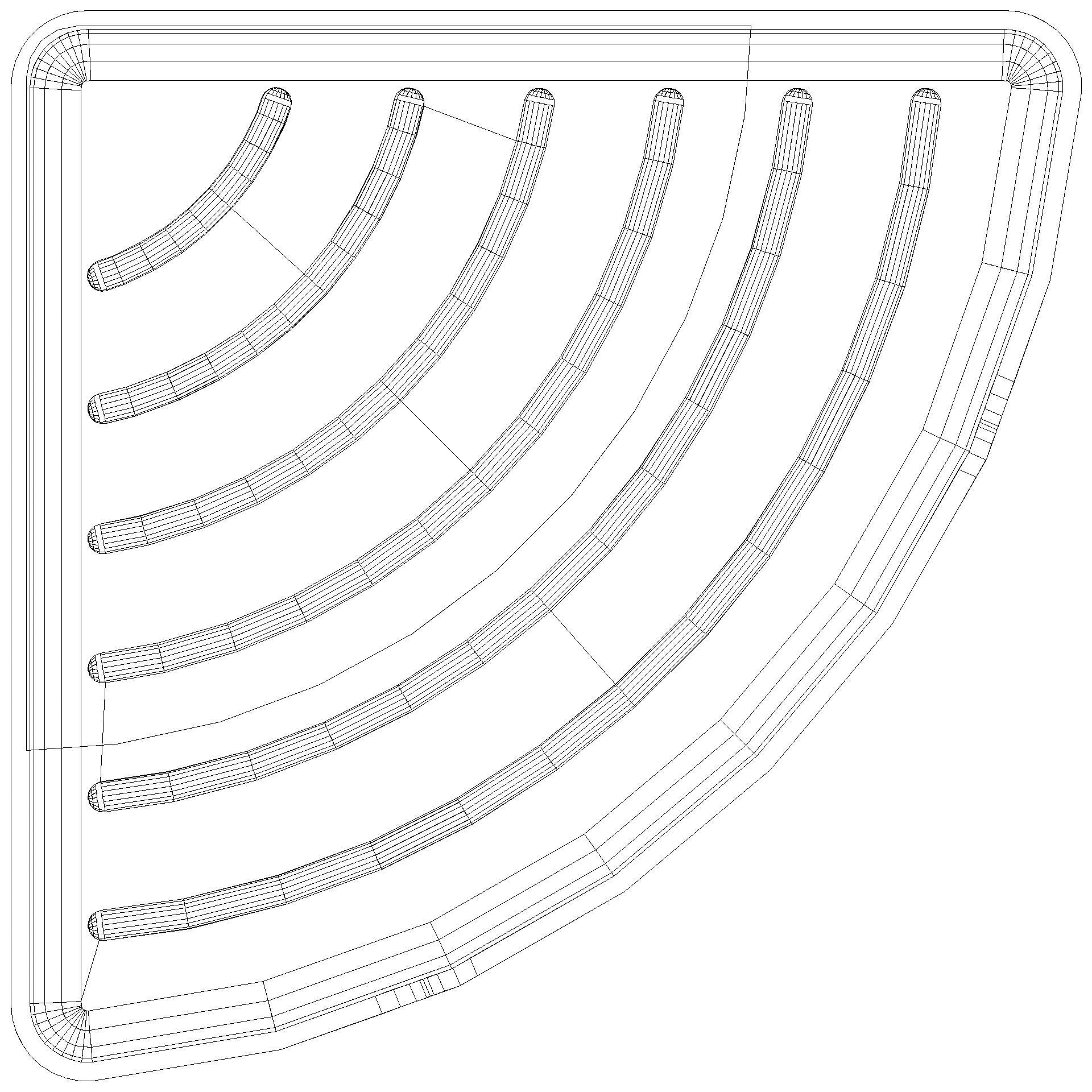 HEWI Eckablage Stangenmontage, LifeSystem felsgrau