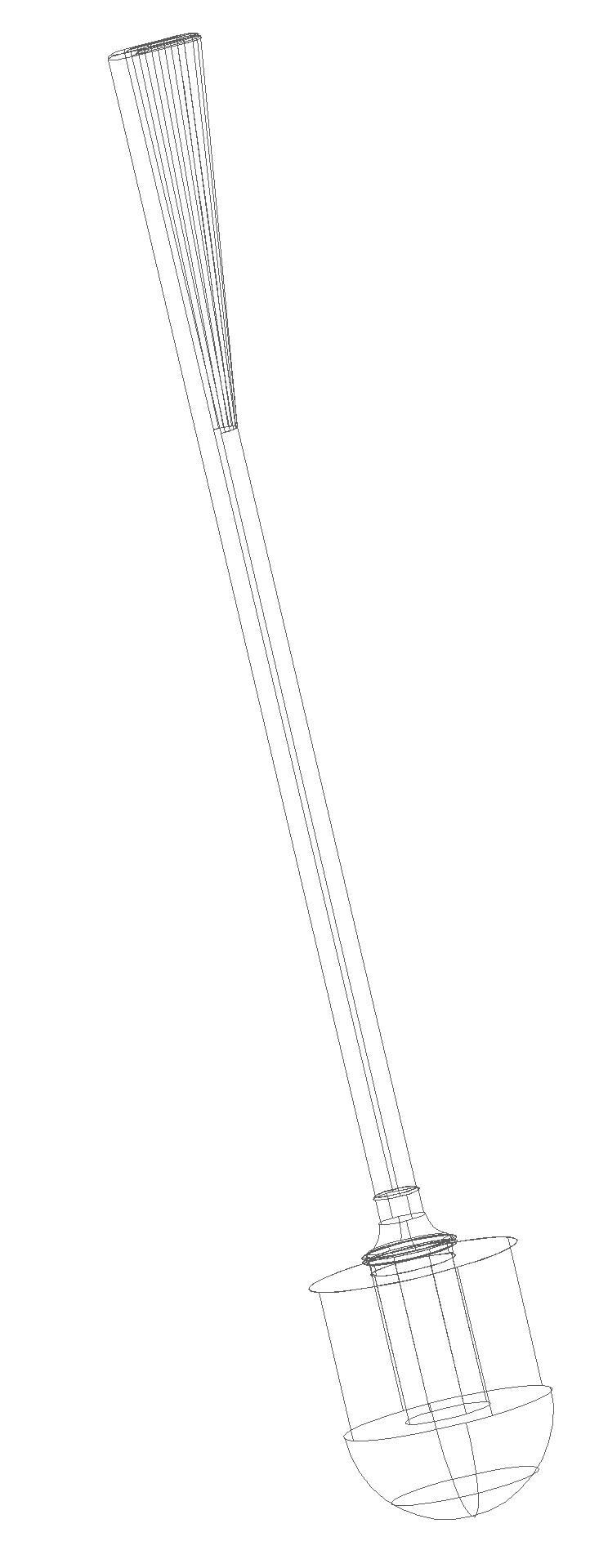 HEWI WC-Bürste Sys 800 K, Kst.,signalwe, Griffstück farb. rubinrot