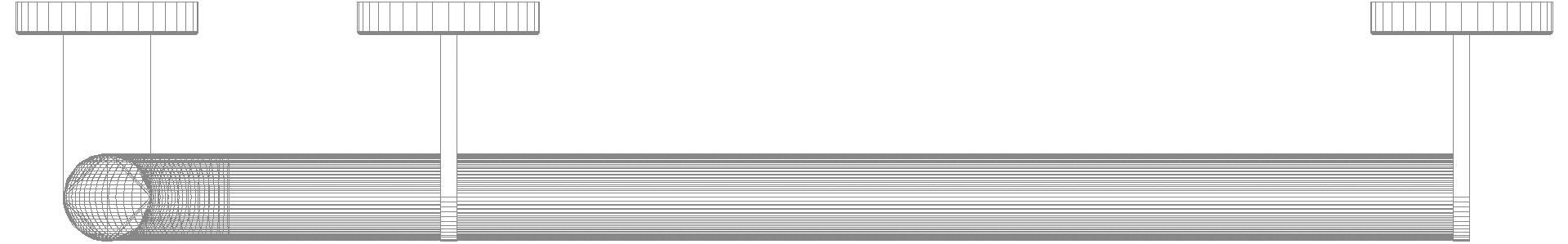 HEWI Winkelgriff,d:32, A1:750, W1:500, re, PVD nickel gebü.