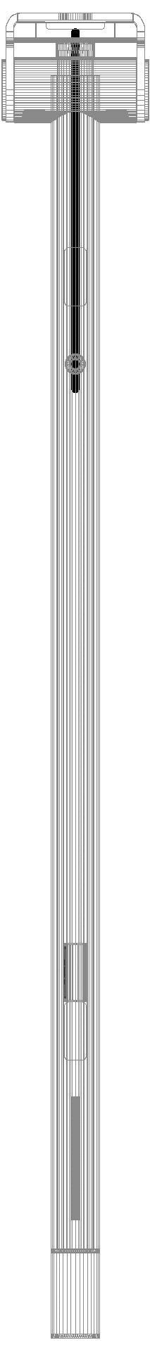 HEWI Heinrich Wilke - HEWI SK-Griff Duo (A),li,PRH,900,WC- Spül/FKT(E-Ausf.)PVD messing glzd
