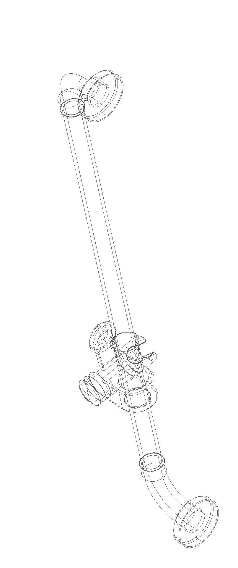 HEWI Brausehalterstange Ser 477, AM:800mm, BA1.1 aquablau