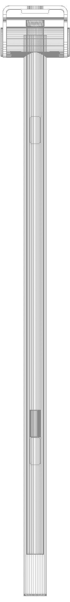 HEWI SK-Griff Duo (A), re, 850, WC-Spül (Funk), plvb schw tma