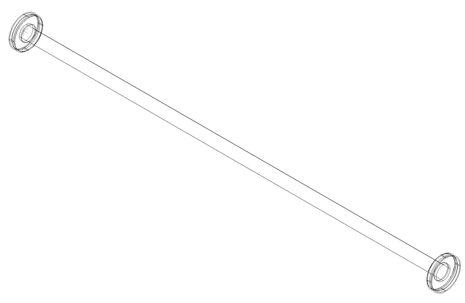 HEWI Garderobenstange, L:variabel orange