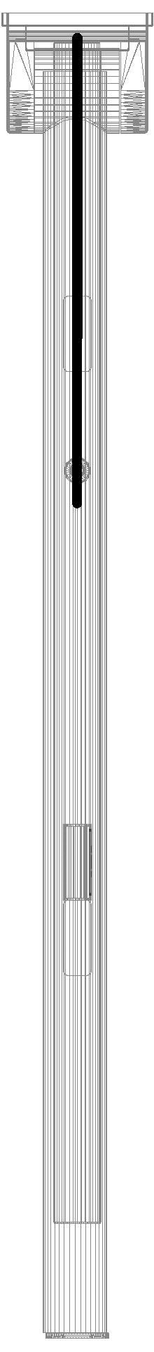 HEWI Heinrich Wilke - HEWI SK-Griff Duo (B),re,700,WC-Spül/FKT (E-Ausf.),plvb schw tma