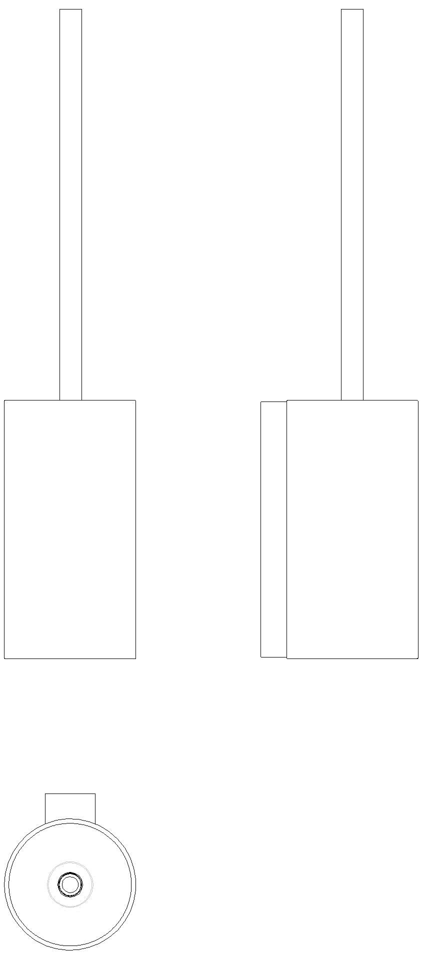 HEWI WC-Bürstengarnitur System 162 PVD messing glzd