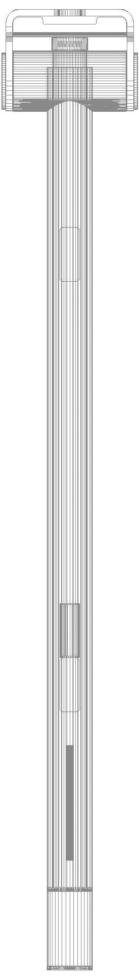 HEWI SK-Griff Duo (A), li, PRH, 700, WC-Spül(Funk), plvb weiß tiefmatt