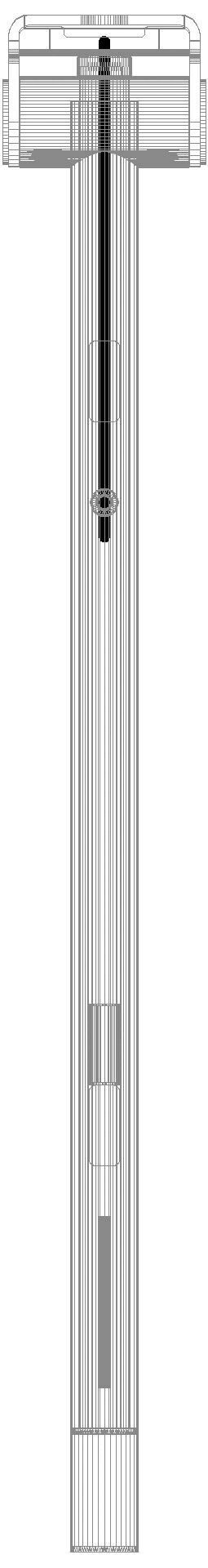 HEWI SK-Griff Duo (A),li,PRH,750,WC- Spül(E-Ausf.),PVD messing gebü.