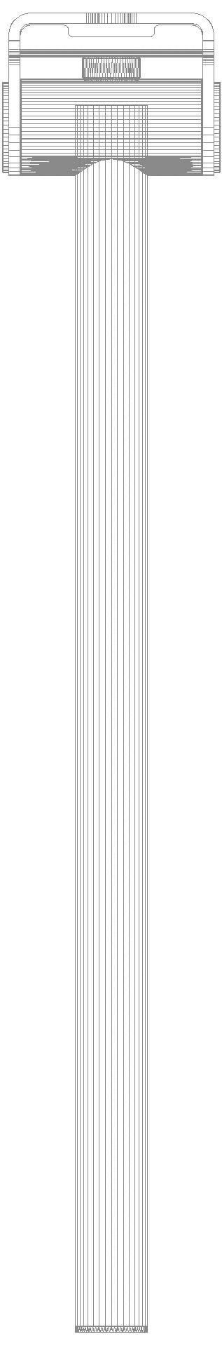 HEWI Stützklappgriff Mono (A), L:600mm, PVD schwarzchr glzd