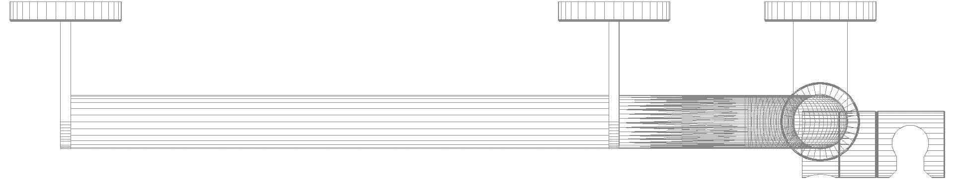 HEWI Winkelgriff m.Br.H.,d:32, A1:1250, W1:450,li,Br.H. Kst. dgrau tiefmatt
